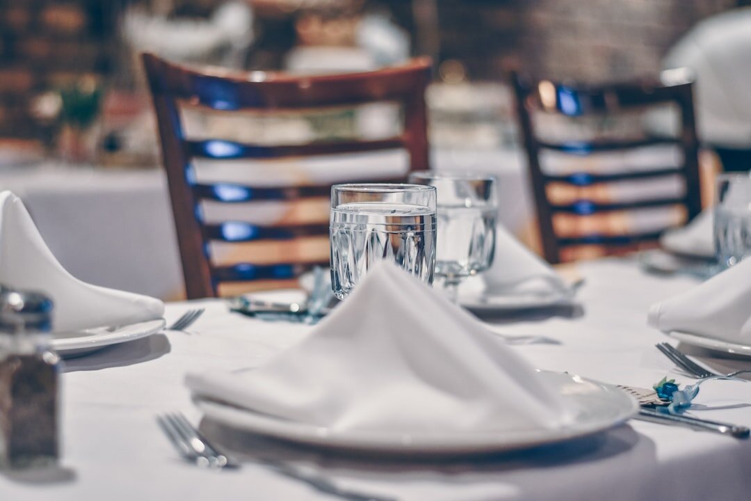 table setting for dinner