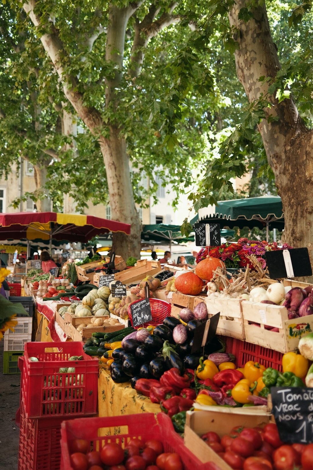 fresh vegetables market