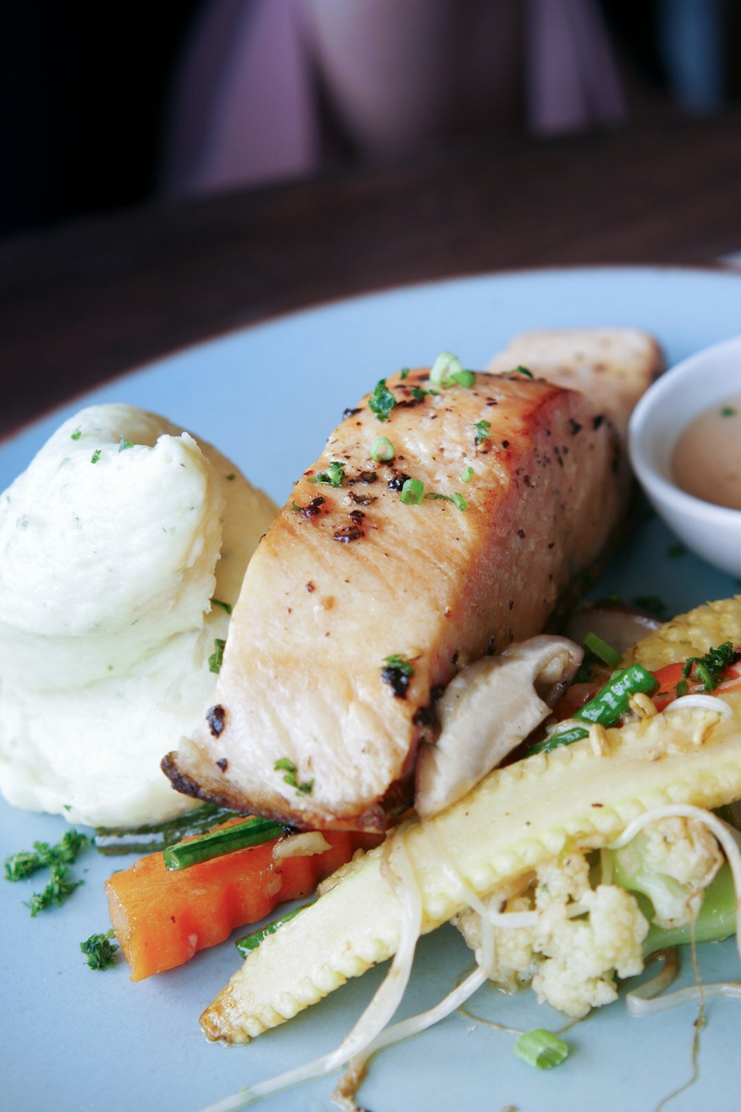 grilled salmon fillet